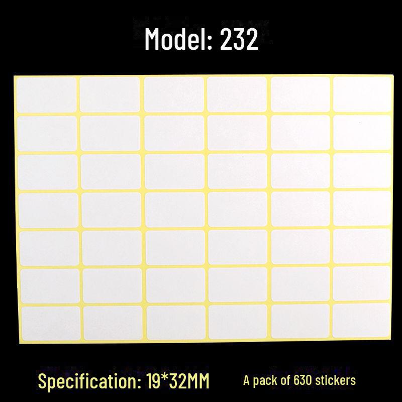 A5 Self-Adhesive Blank White Stickers for Printing and Handwriting Labels