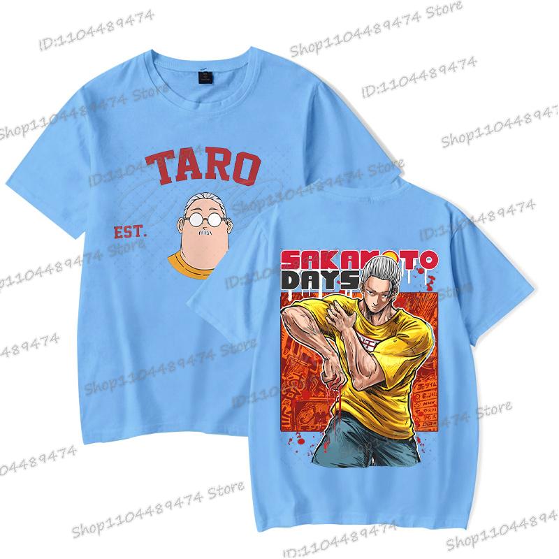 Anime Sakamoto Days T-shirt Men Women Fashion Graphics Sakamoto Tarou Double Sided Streetwear Short Sleeve Unisex Tshirts