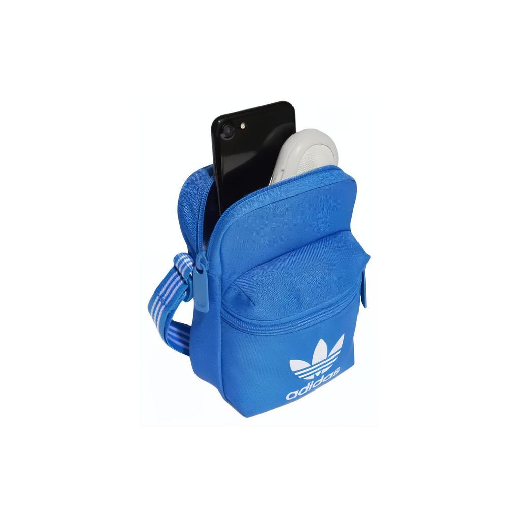 New Adidas Originals Polyester Crossbody Bag Unisex Blue IS4370