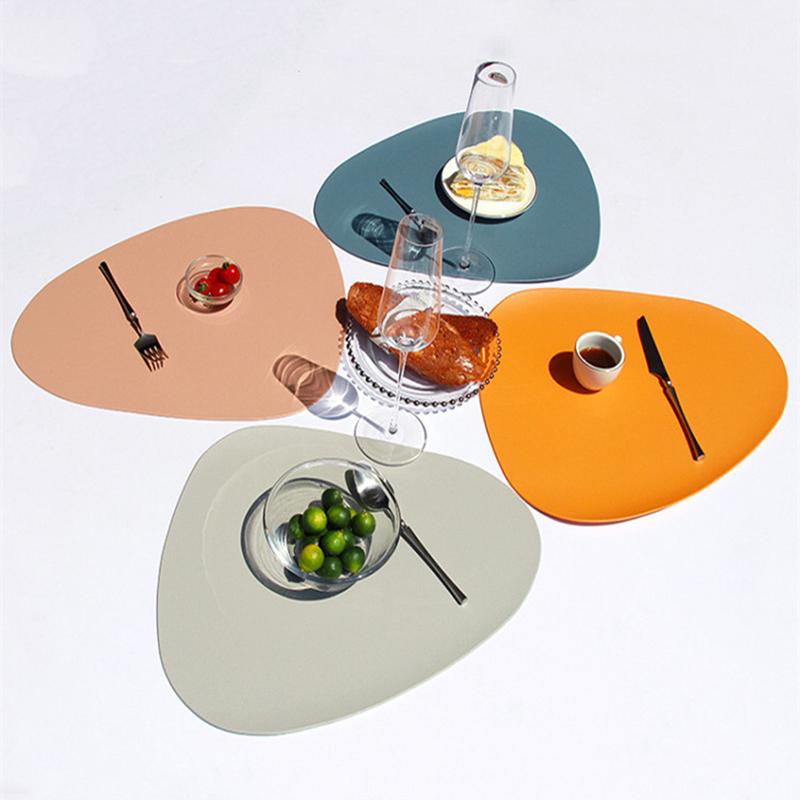 Подставка под тарелку из искусственной кожи в скандинавском стиле, водонепроницаемая, теплоизолированная, нескользящая, для стола, для кухни