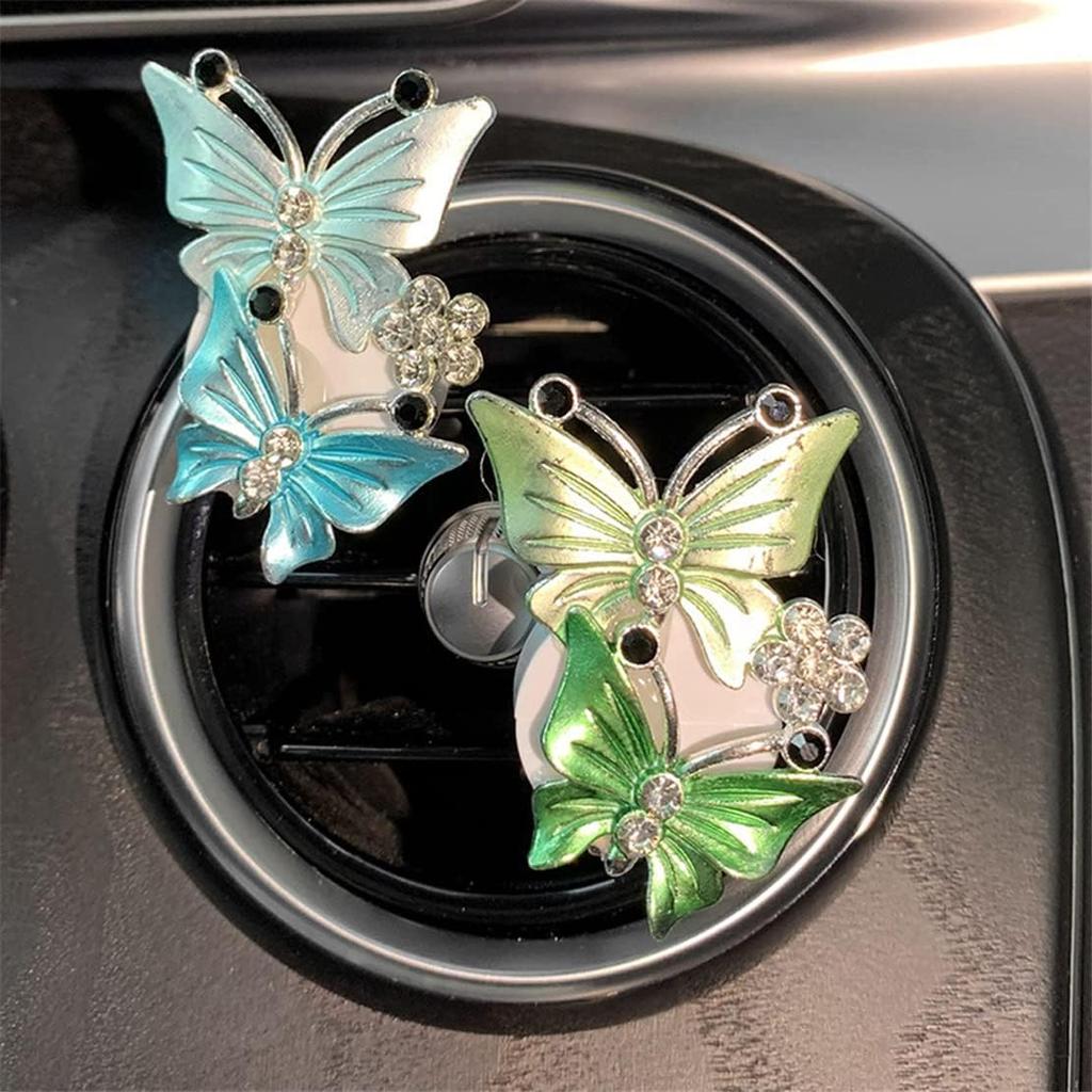 Аксессуары для автомобиля в виде бабочки, милый освежитель воздуха, зажим для вентиляционного отверстия, зажим для кондиционера, автомобильный освежитель воздуха, автомобильные аксессуары, шикарные автомобильные аксессуары для женщин