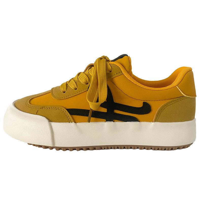 6608 латексная стелька/ретро стиль Гонконга круглый носок немецкие тренировочные туфли женские туфли 2025 новые кеды маленькие белые туфли универсальные модели