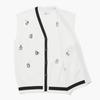 Munsingwear Women Embroidered Vest White Mr122lkv12