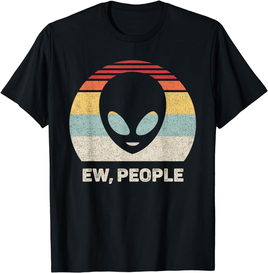 НЛО Инопланетянин Ретро Яркий Горное Озеро Кемпинг Посетитель Футболка Женская Мужская Одежда Футболка Ropa Mujer Винтажная Одежда Мужская Футболка