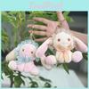 Endearing Cartoon Bunny Plush Toy Keychain With Soft Fabric For Collectible Decor