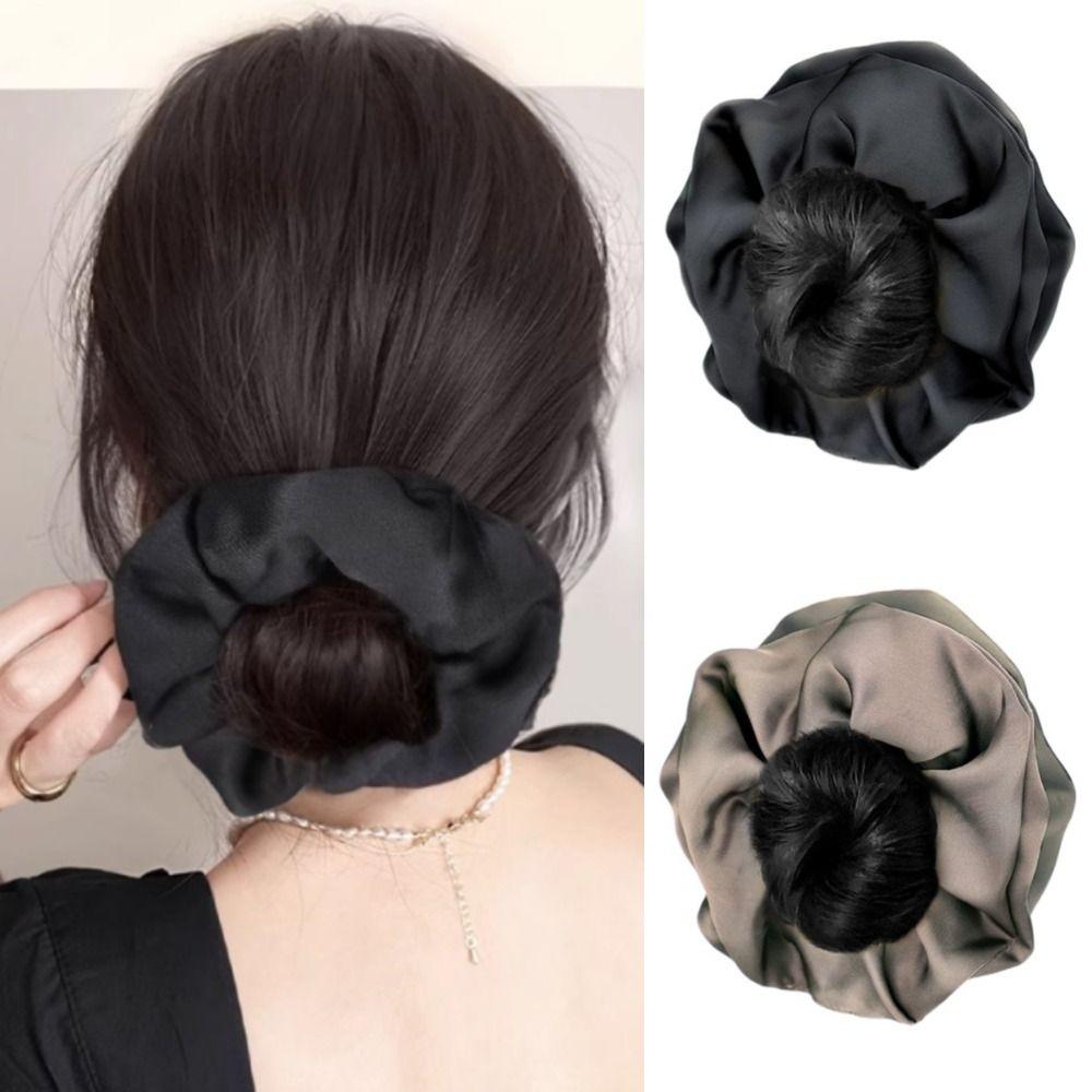 Hair Ties Ball Head Wig Bride Hairpiece Scrunchie Chignon Stylish Synthetic Hair Bun Daily