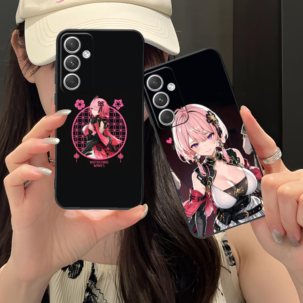 Чехол для мобильного телефона Wuthering Waves Taoqi для Samsung Galaxy S25 S24 S23 S22 S21 S20 Note20 Plus FE Ultra Цветной Чехол Роскошный