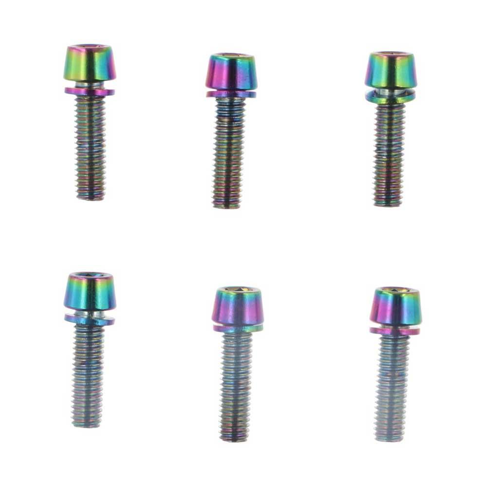 6PCS Stainless Steel Bike Stem Bolts Bicycle Riser Screws  for Road Bike/Bike Handlebar/Riding