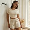 Casual Home Wear Women Women's 2 Piece Pajama Sets Soft Short Sleeve