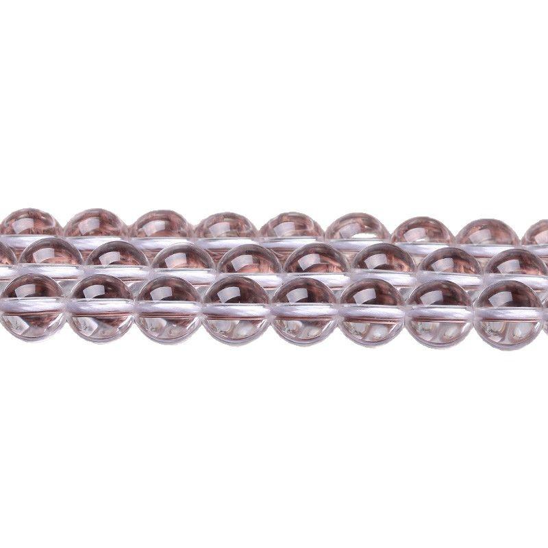 Hongchu Crystal 7A Высококачественные натуральные белые хрустальные бусины Круглые бусины Полуфабрикаты DIY Декоративные бусины