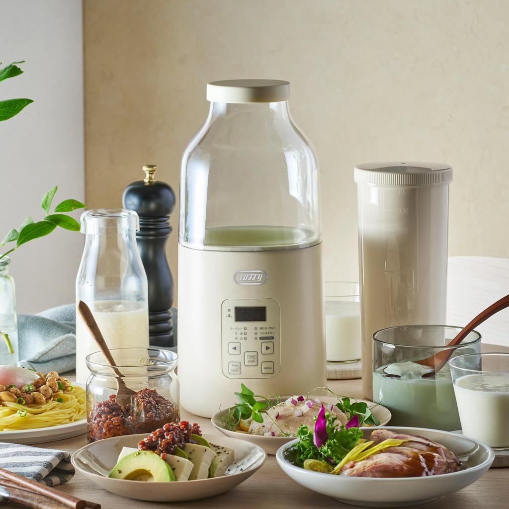 Йогуртница Простая в использовании с пакетом молока Приготовление при низкой температуре Салат из курицы Питьевой йогурт Амазаке Натто Ферментированный [Ириска] K-YM1 K-YM1 (молочный