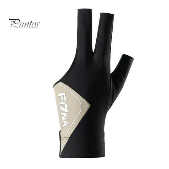 1 шт. Перчатка для бильярда с эластичной застежкой-лентой, регулируемый дизайн, нескользящая, для левой руки, 3 пальца, для бильярда