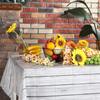 Tatuo 3 Pcs Wood Grain Tablecloth White Wood Tablecloth Plastic Rustic Table Cover Rectangle Table Cloth Western Themed Party Decorations for Picnic,