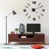 VidaXL 3D Wall Clock Modern Design Black 100 Cm XXL 325156