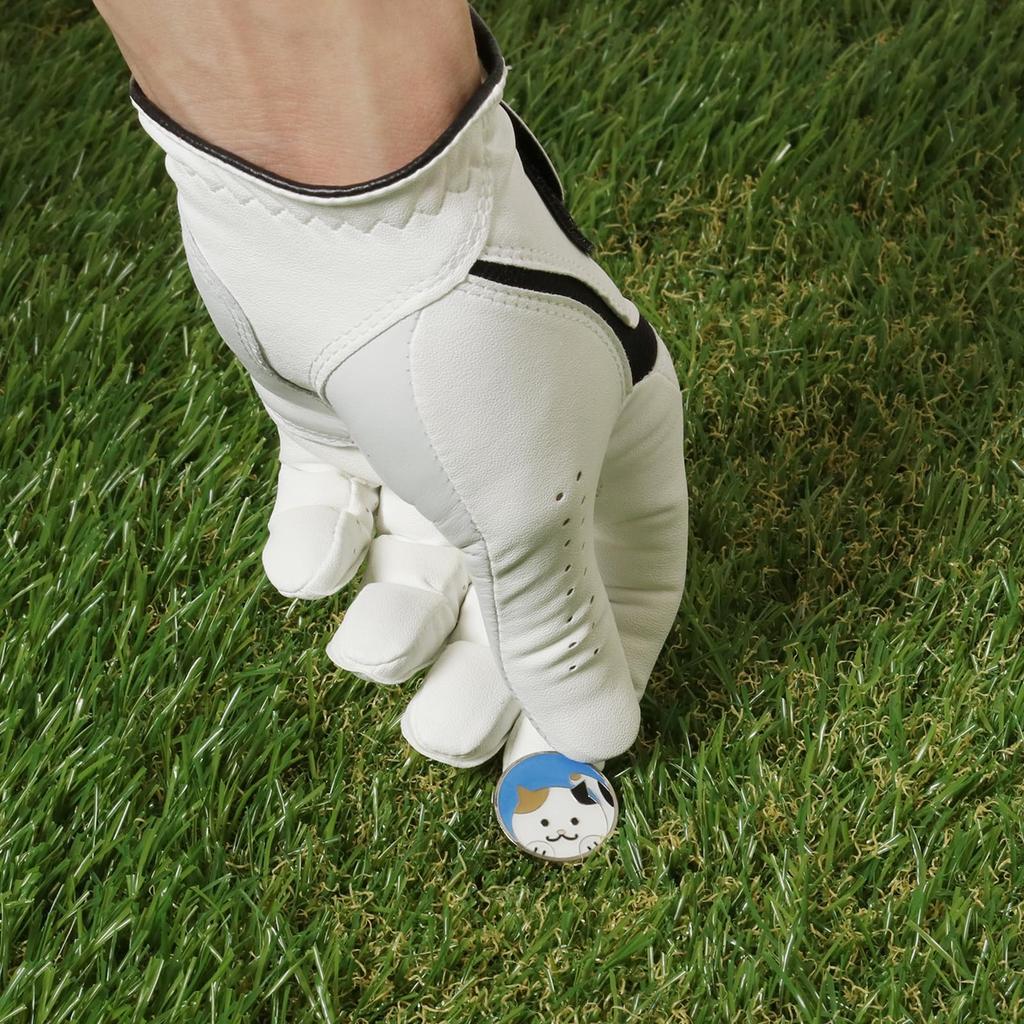 Магнитный маркер для гольфа Табата Зеленый маркер Милый дизайн Магнит для гольфа на траве Цвет, выделяющийся на траве Принадлежности для гольфа Приз за соревнования Подарок Радуга