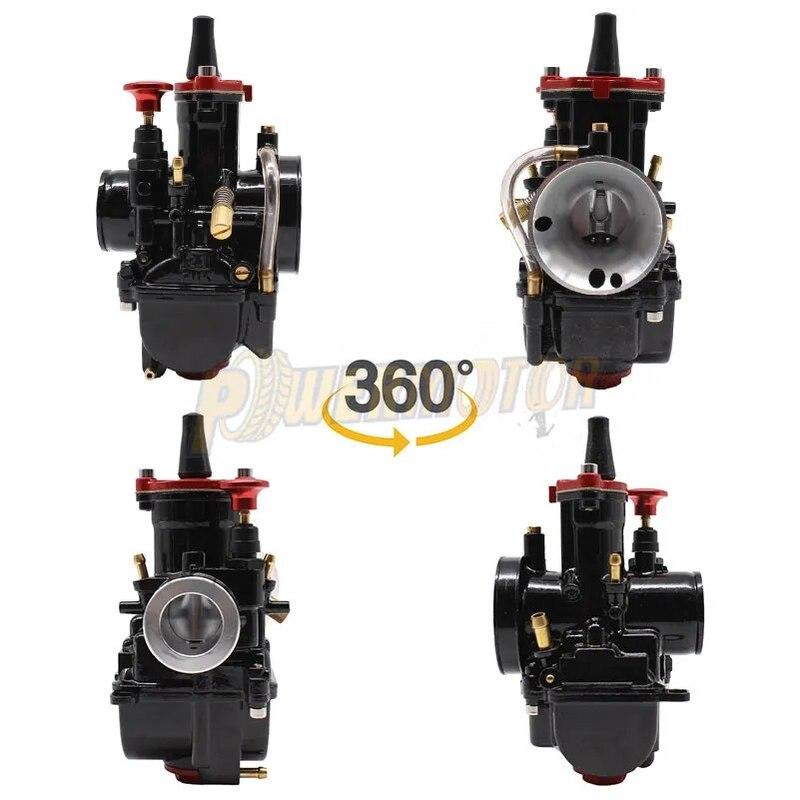Motorcycle Flat Curtain Carburetor for Mikuni Carburetor PWK 21 24 26 28 30 32 34mm Power Jet Dirt Bike Motocross Modified Parts