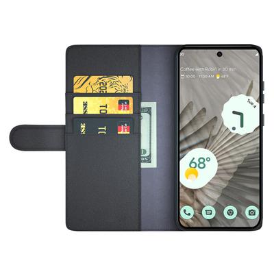 Для Google Pixel 7 Pro 5G Чехлы для телефонов Настоящий кошелек из спилковой кожи Мобильная обложка Подставка