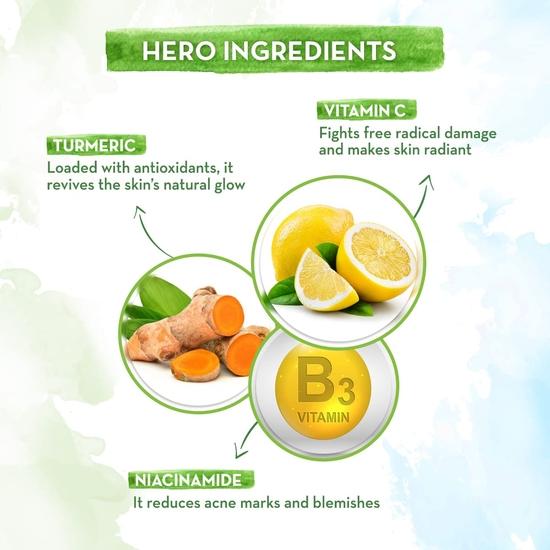 Mamaearth Крем для лица с витамином С и куркумой для сияния кожи - 80 г