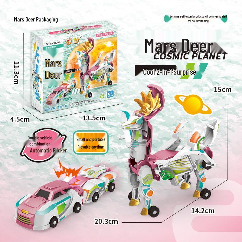 Официальная игрушка-трансформер на магнитах «Серебряный дракон» для мальчиков и девочек