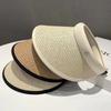 Visors Beach Hat Large Eaves Empty Top Hat Sweet Straw Hat