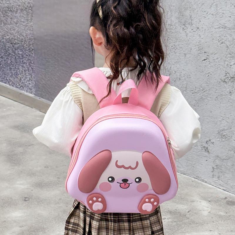 Charming Oxford Cloth Nursery Backpack For Toddlers With Cute Dog Graphics
