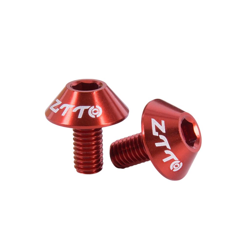ZTTO Bicycle Bottle Cage Bolt Aluminum alloy M5x10mm Screw Black red purple gold green M5 UltraLight hex Allen Key Socket screws 6