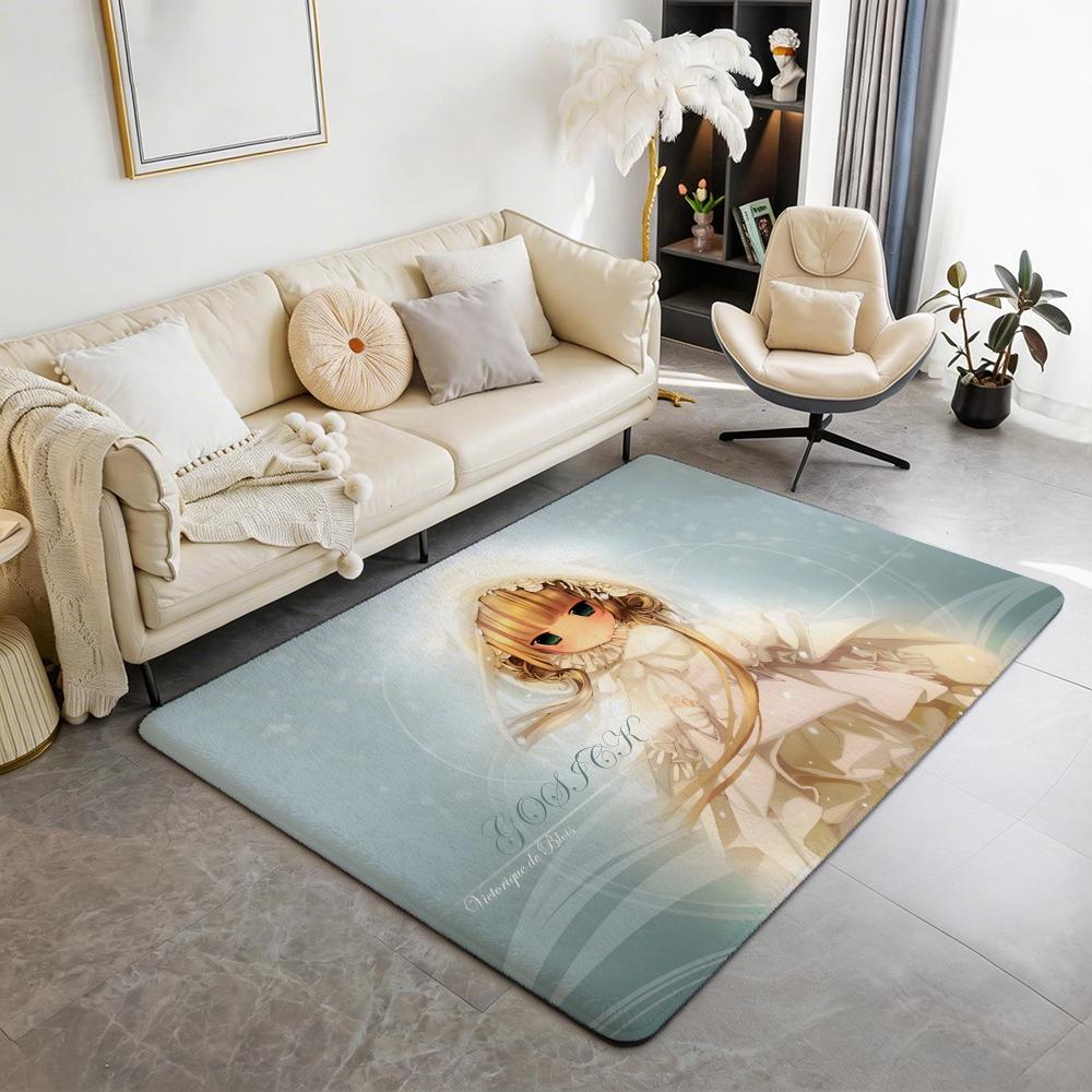 Anime G Gosick Floor Mat Eco Flannel Doormat Non Slip Odorless Indoor Floor Rug Soft Short Plush Home Mat