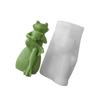 3D Frog Candle Mould Cartoon Animal Silicone Molds Ornament Molds Castings Molds Plasters Molds for Home Decoration
