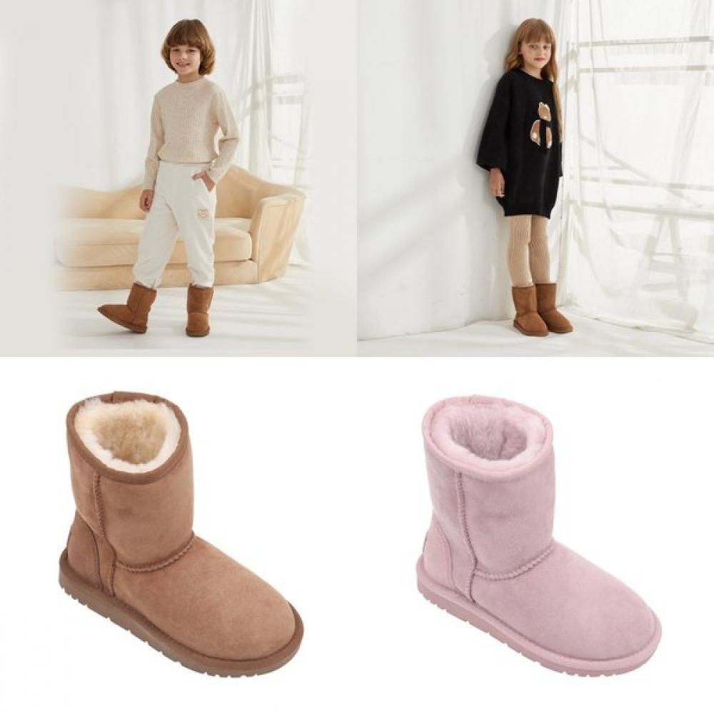 Ozuggwear Kids Classic Short Boots Plush Boots 145mm 210mm