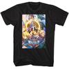 BlazBlue Arc System Видеоигра Центральная фантастика Бойцы Правые Мужская Игровая Футболка