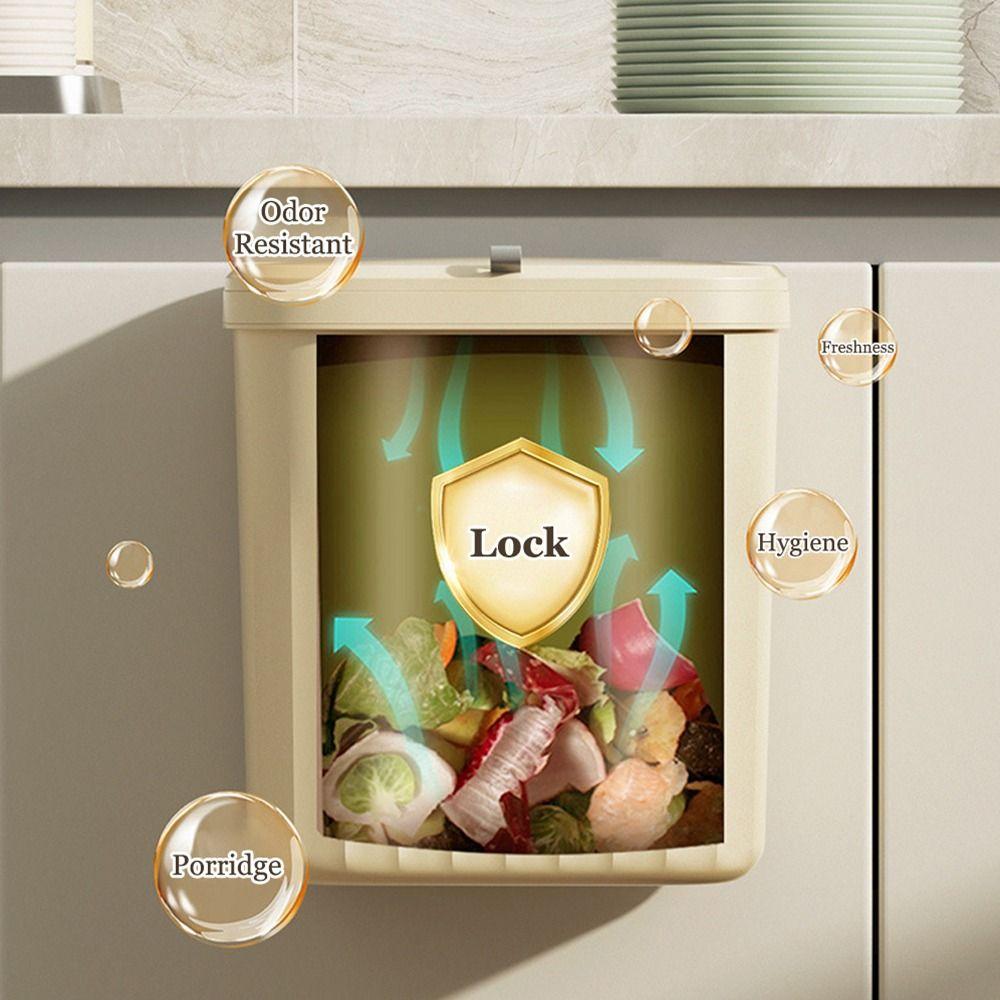 Кухонное мусорное ведро настенное подвесное мусорное ведро с крышкой мусорное ведро для шкафа под раковину отходы мусорное компостное ведро