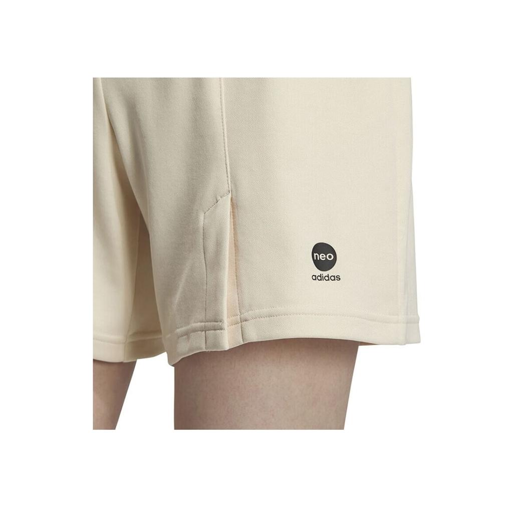 Adidas Нео однотонный логотип с эластичной резинкой на талии, прямые повседневные шорты, женские плавки, бежевый IA5011