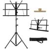 Ennbom Music Stand Foldable Portable with Carrying Bag