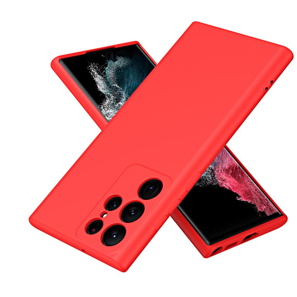 Защитный жидкий силиконовый чехол с мелкими отверстиями для Samsung S24 Ultra S21 S22 S23 FE S24 Plus, силиконовый чехол для Galaxy S24 Ultra