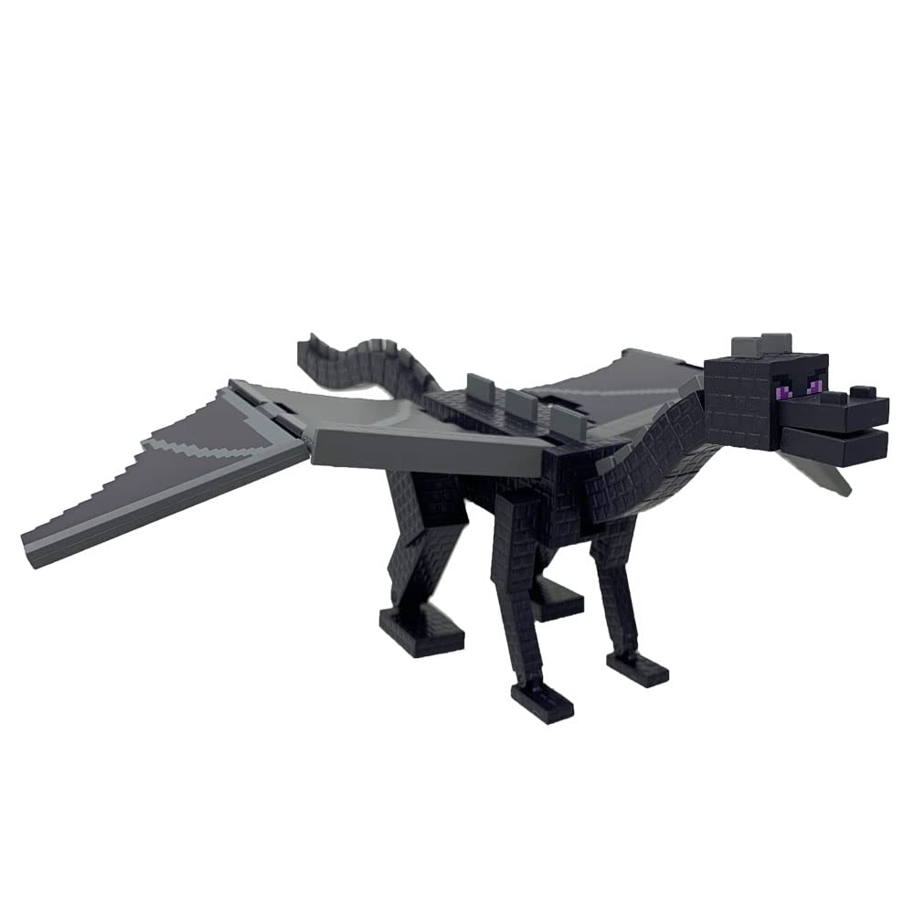 Minecraft Ender Dragon Posing БОЛЬШАЯ фигурка 26 см Подвижная Точная репродукция Большой размер Официальный товар Прибл.