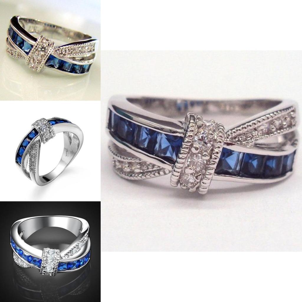 Геометрическое медное кольцо с потрясающим дизайном креста из циркония в нескольких элегантных цветах