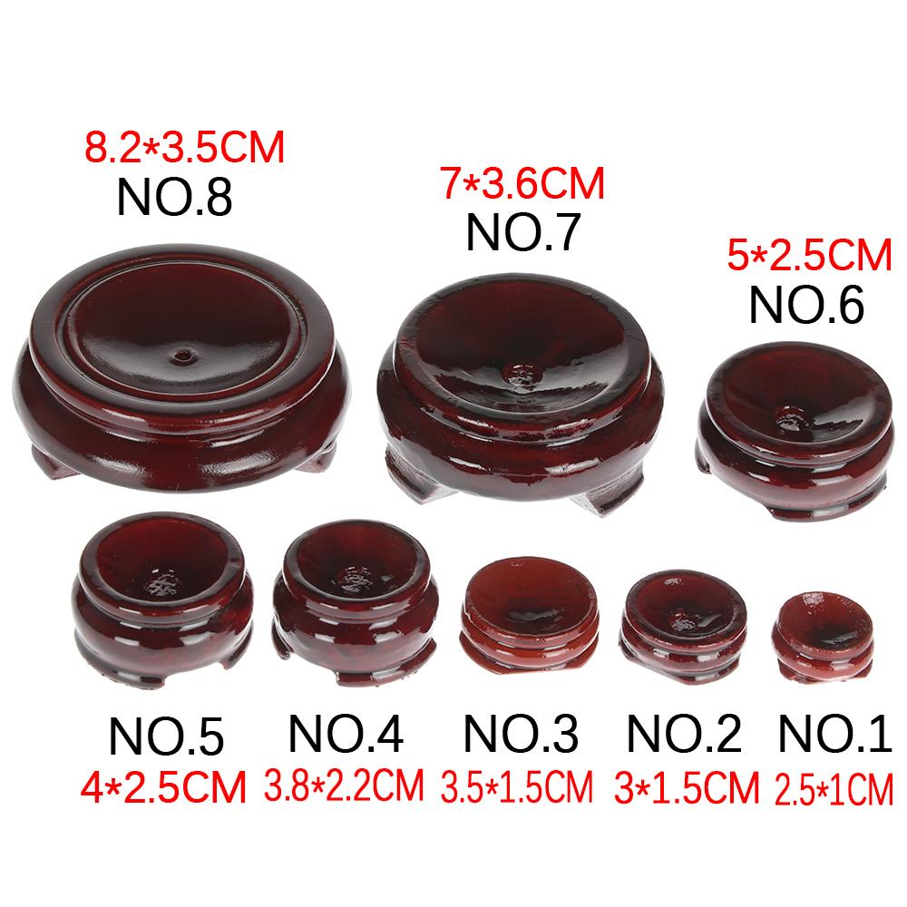 Natural Wood Holder Globe Base Miniature Display Stand Statue Pedestal Magic Sphere Holder Desktop Ornament For Crystal Ball Hot