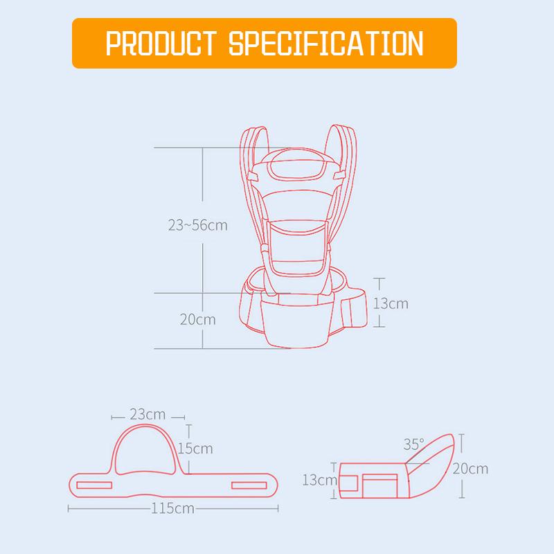 Рюкзак-кенгуру для новорожденных, безопасный, дышащий, эргономичный, регулируемый, слинг-рюкзак, PouchA