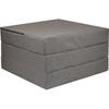 Matelas Pliable - Invité - Gris - 195 X 65 X 10 Cm - Confort Moyen - Anti-allergique Non