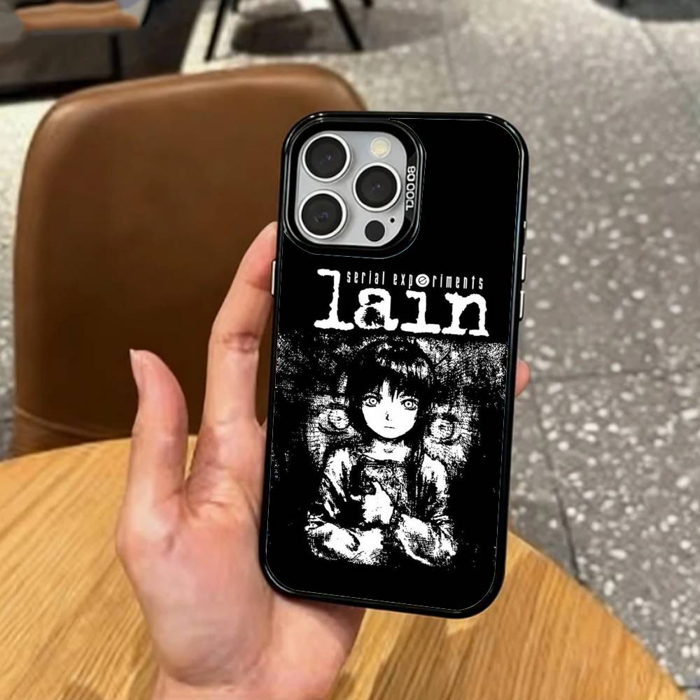 S-Serial E-Experiments Lain Чехол для телефона для iPhone 17, 16, 15, 14, 13, 12, 11 Plus, Pro Max Цветной Посеребренный Внутренний Чехол