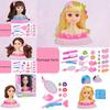 Simulation Half Body Barbie Doll  Make Up Braided Hair Princess Play Toy House