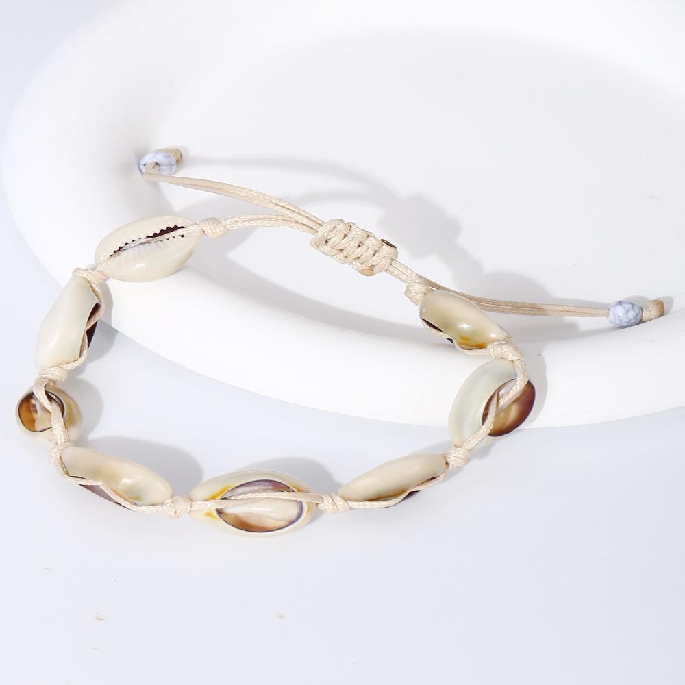 Hand Woven Beach Ankle Chains Starfish Ankle  Accessories Fashion Shell Shaped Anklets  Man