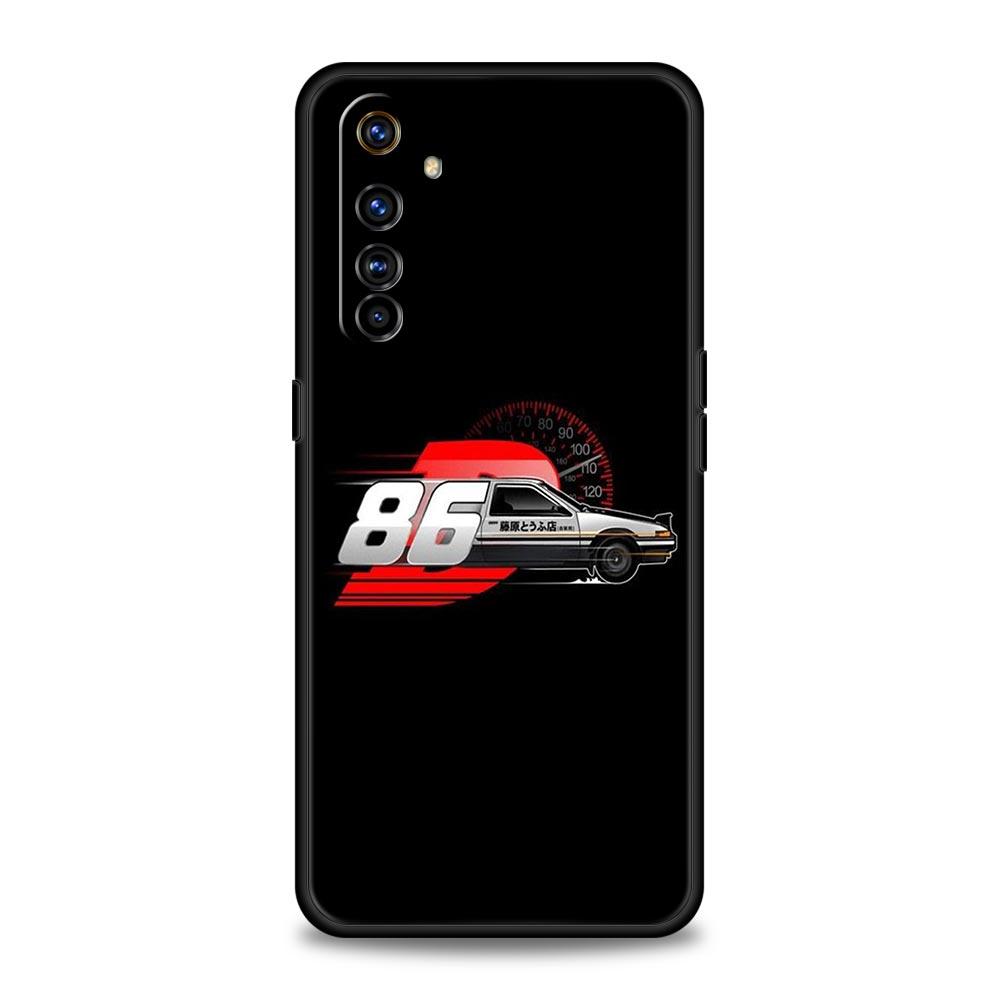 Чехол для телефона Initial D для Realme C67 C63 C55 C53 C35 C25 C21 GT 2 3 5 6 10 11 12 13 Pro Plus 5G Мягкий ТПУ Чехол для телефона Fundas Capas