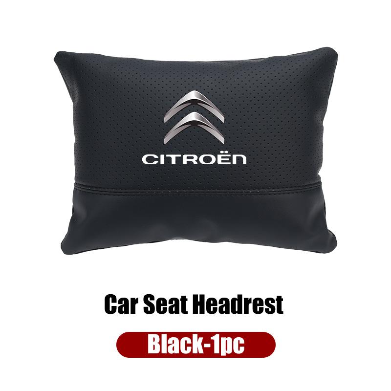 Car Seat Hanging Headrest Leather Neck Pillow Head Protector Accessories For Citroen C4 C3 C5 C1 C2 VTS Berlingo Celysee Xsara