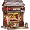 Набор для создания мини-книжной полки CuteBee DIY, 3D деревянная поделка, миниатюрный домик со светодиодным декором для подростков и взрослых