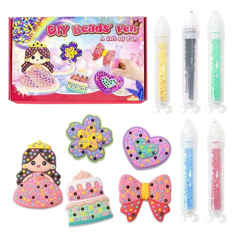 Ballpoint Pen Painting Handmade Bead Painting Creative Production Handmade Beads Pen Gift for Kids