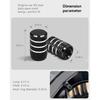 4PCS Tire Valve Stem Caps for Tesla Model Y X S 3, Aluminum Alloy Valve Stem Cap Universal Stem Covers Accessory(Corrosion Resistant Black)
