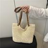 Knitted Tote Bag, New Simple and Versatile Beach Bag, Holiday Wind, Large-capacity Hand-woven Bag, Hollow Commuter Bag