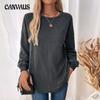 Autumn Women's Round Neck Long Sleeve Pullover Sweatshirt