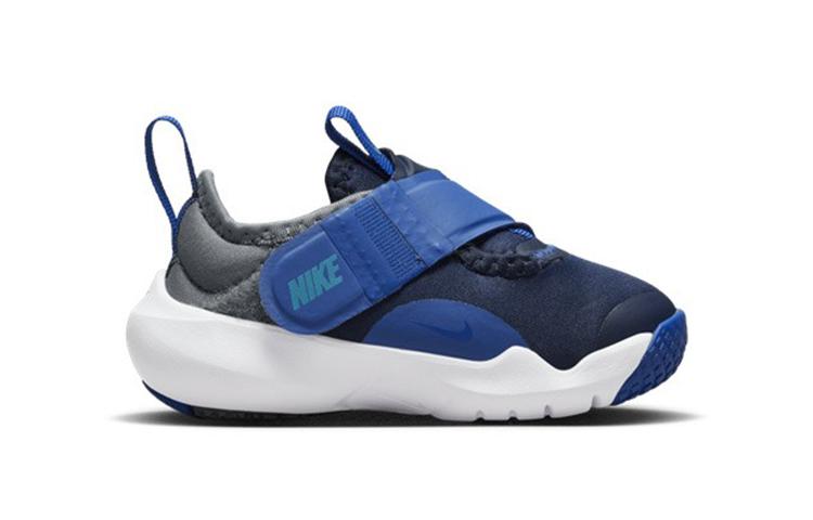 Nike Flex Advance Устойчивые к истиранию Устойчивые к истиранию Низкие детские туфли Сине-серые Для младенцев и малышей CZ0188-403